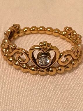 Pandora Rose Gold Princess Ring Size 8